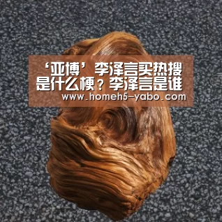 ‘亚博’李泽言买热搜是什么梗?李泽言是谁(图2) 亚博体育